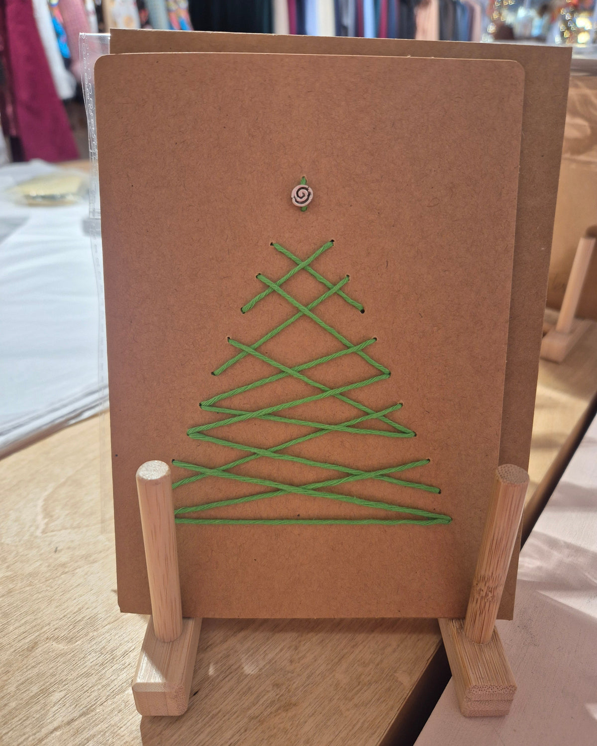 Hand-Stitched Christmas Card – Chaotic Christmas Tree
