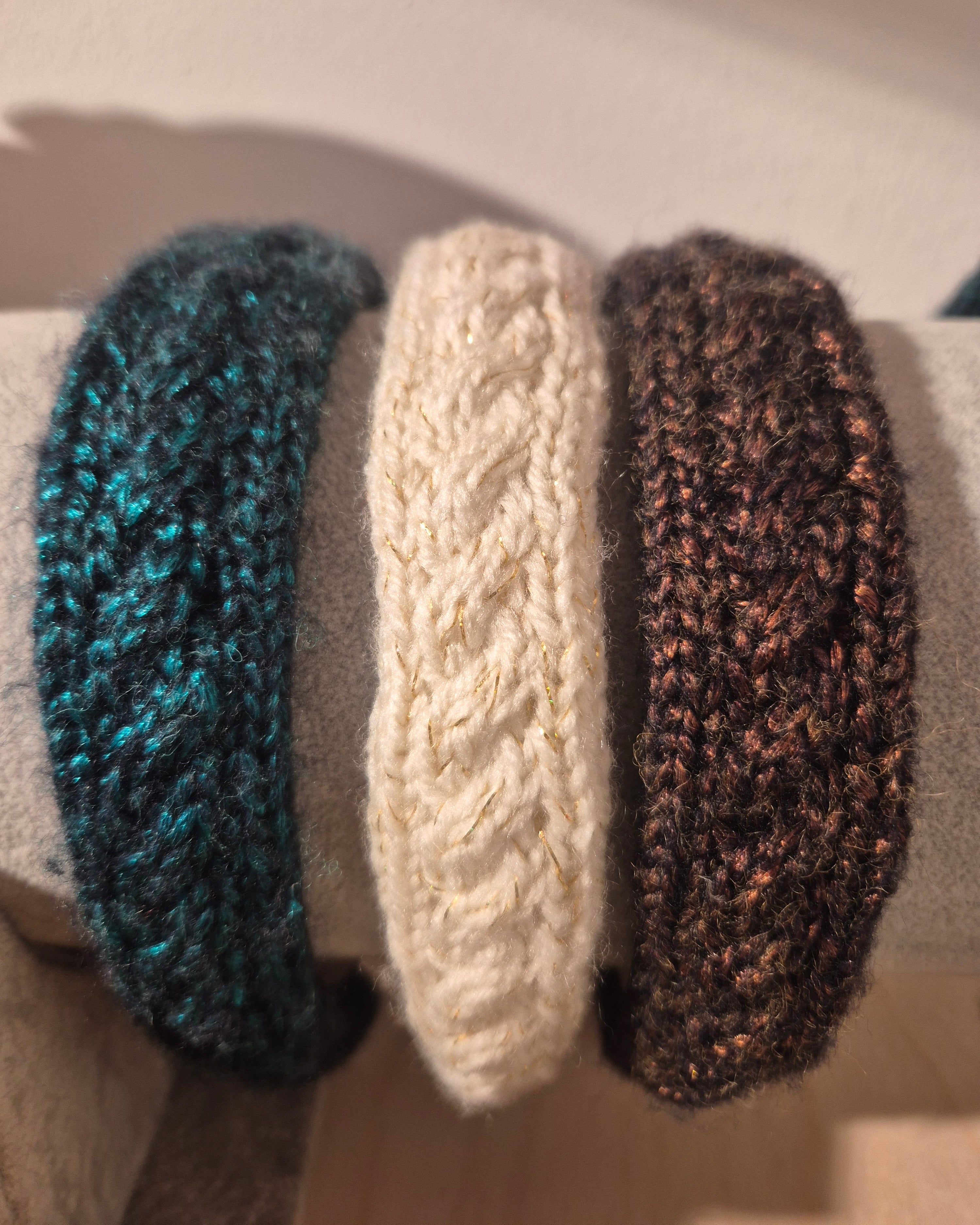 Winter Alice Bands with Cable Knit Pattern