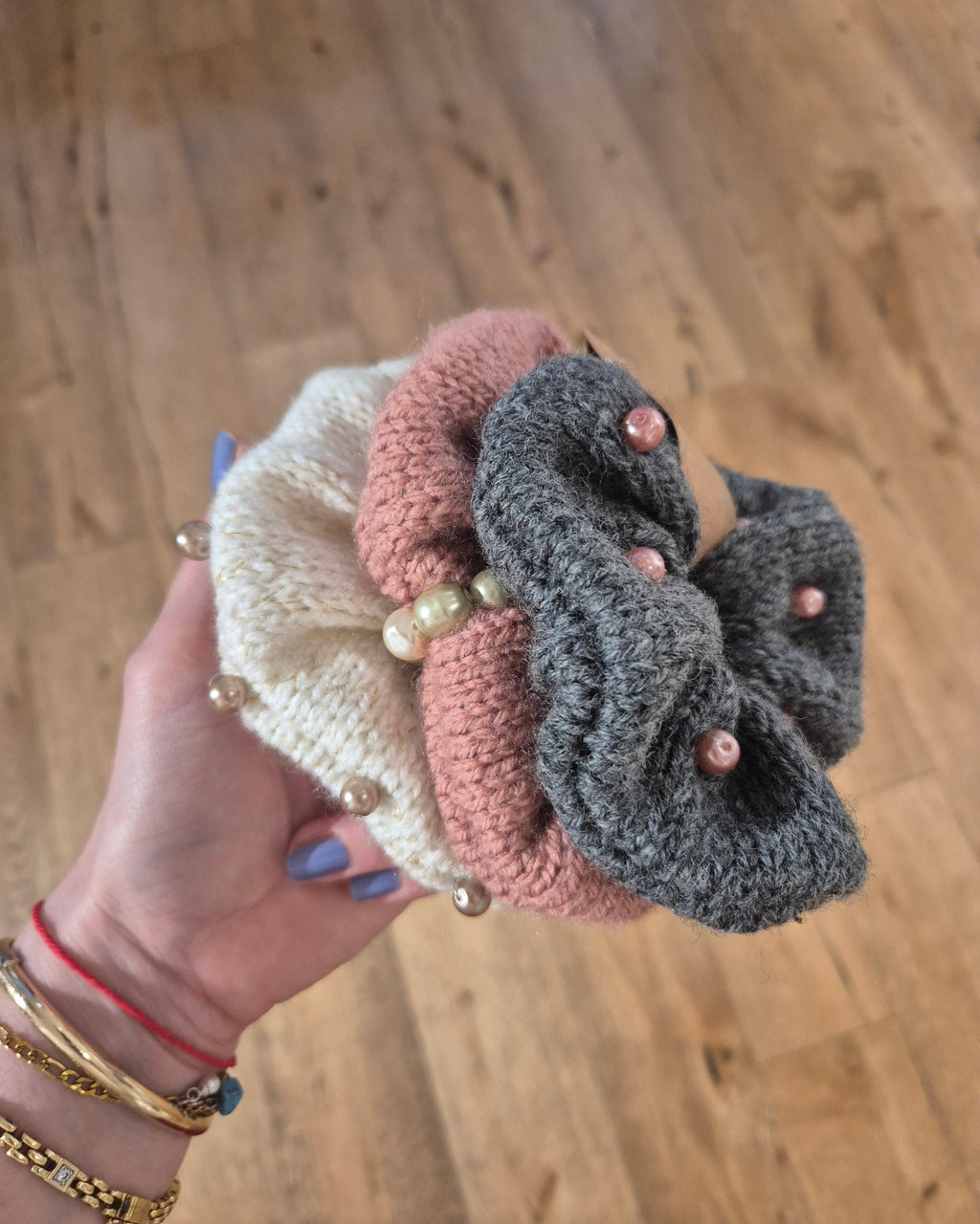 Knit Scrunchies