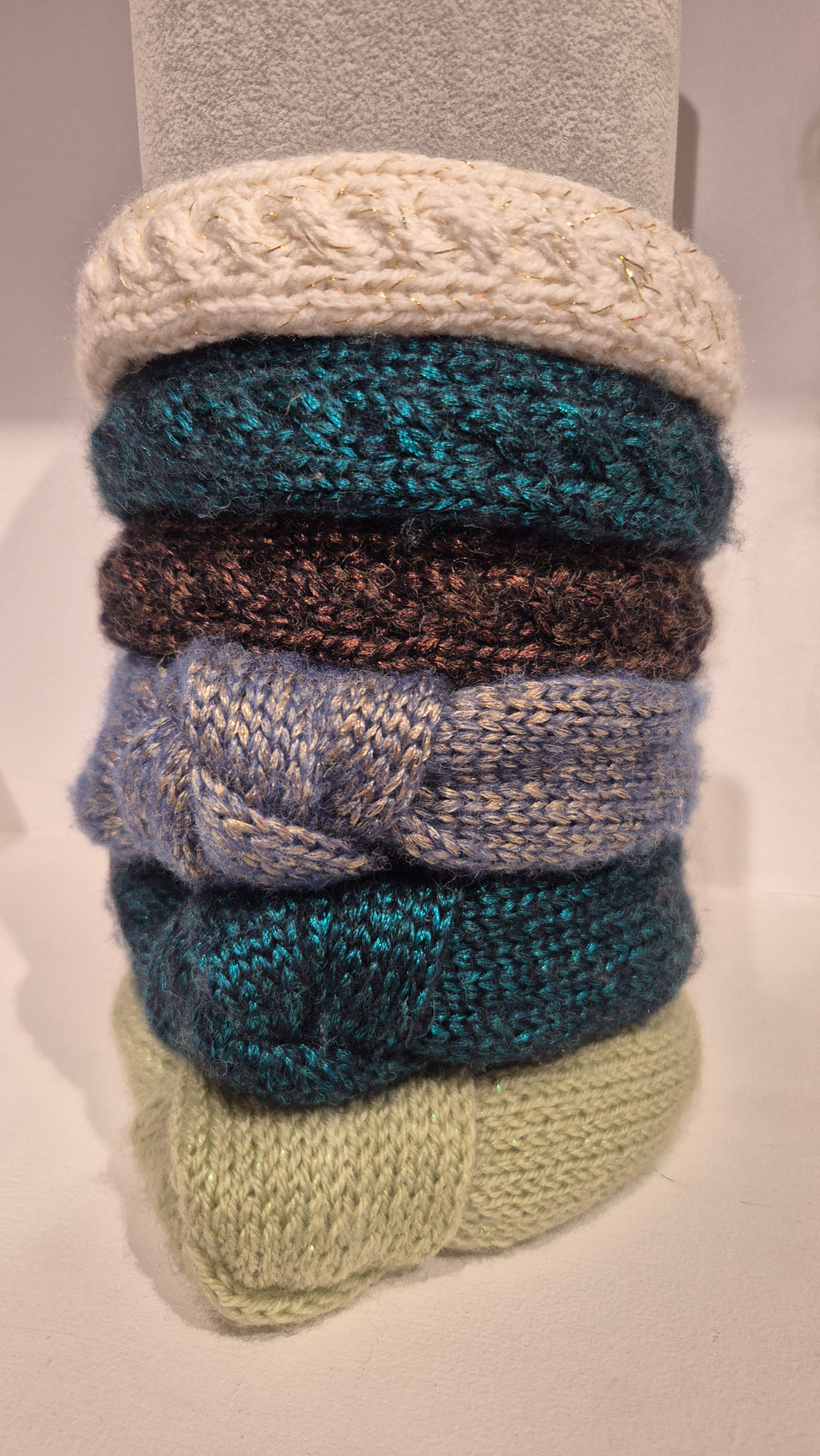 Winter Alice Bands with Knot