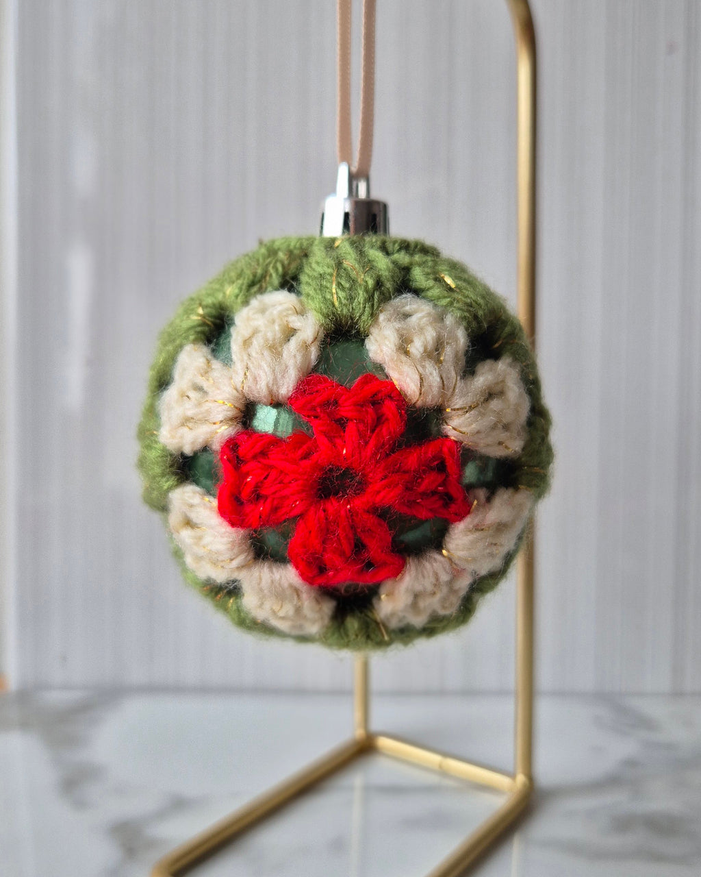 Christmas Tree Crochet Baubles -  Multi Colour
