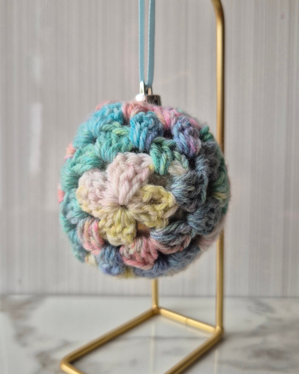 Christmas Tree Crochet Baubles -  Multi Colour