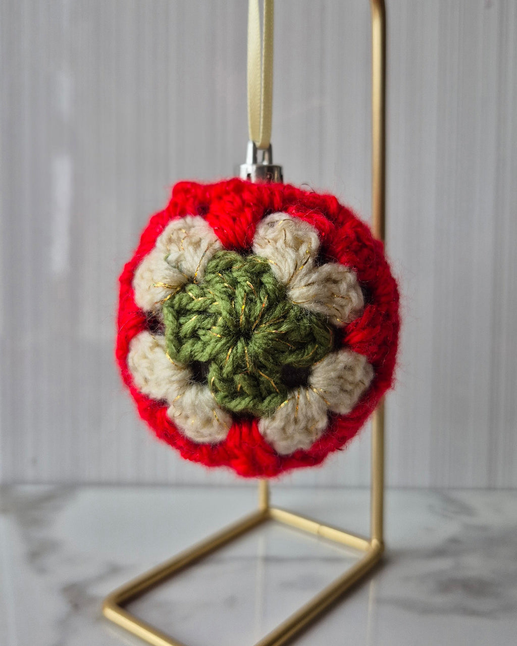 Christmas Tree Crochet Baubles -  Multi Colour