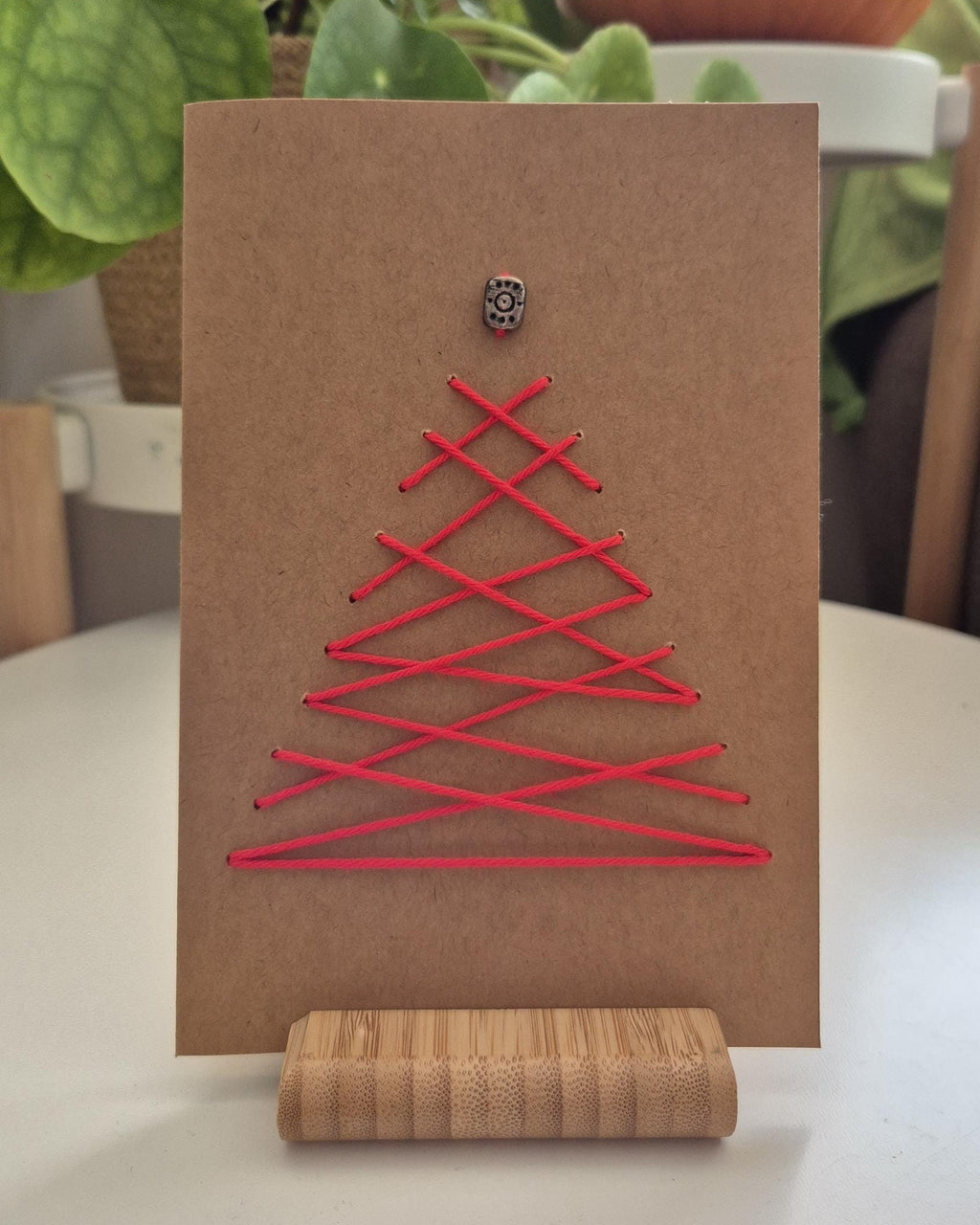 Hand-Stitched Christmas Card – Chaotic Christmas Tree