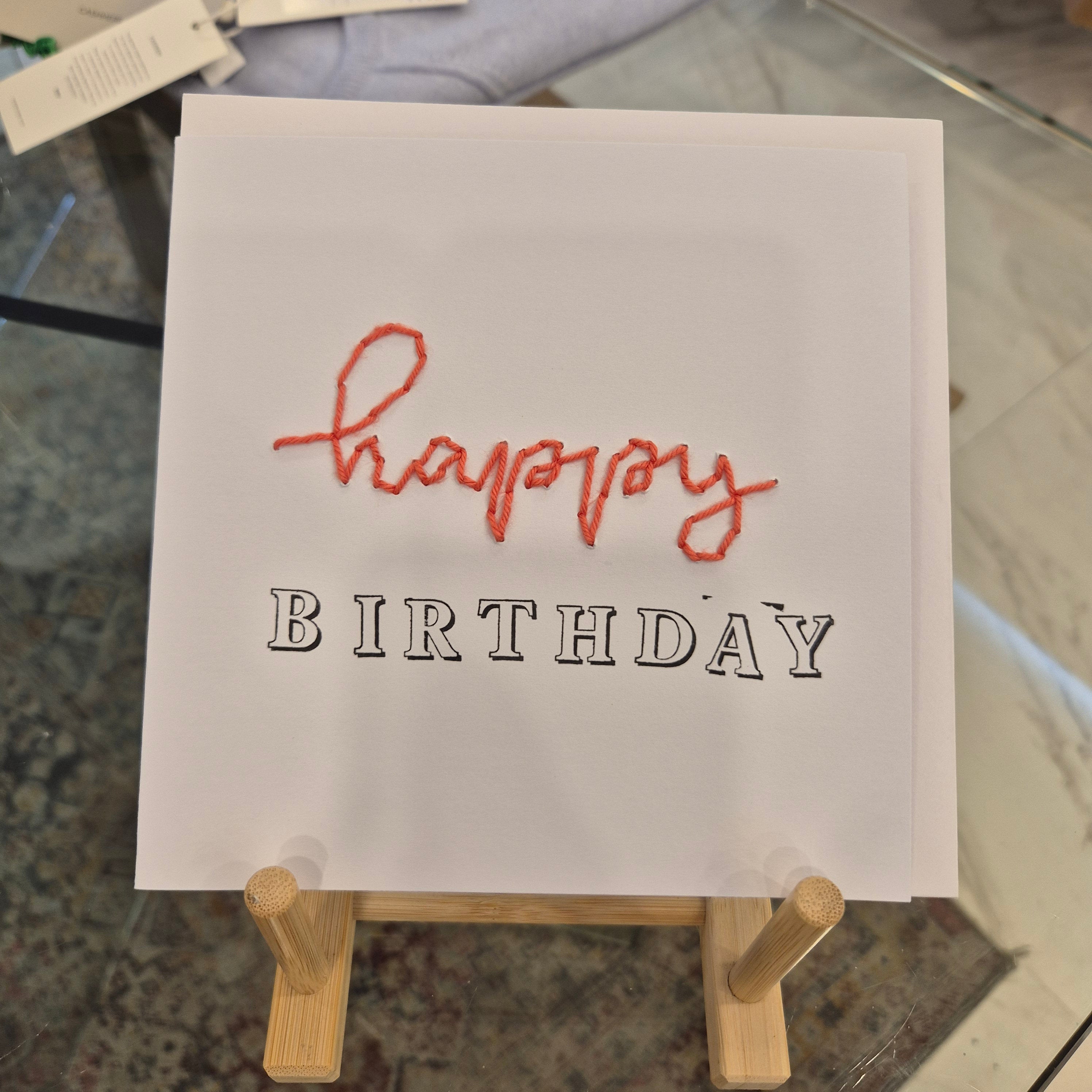 Handwritten Birthday Card