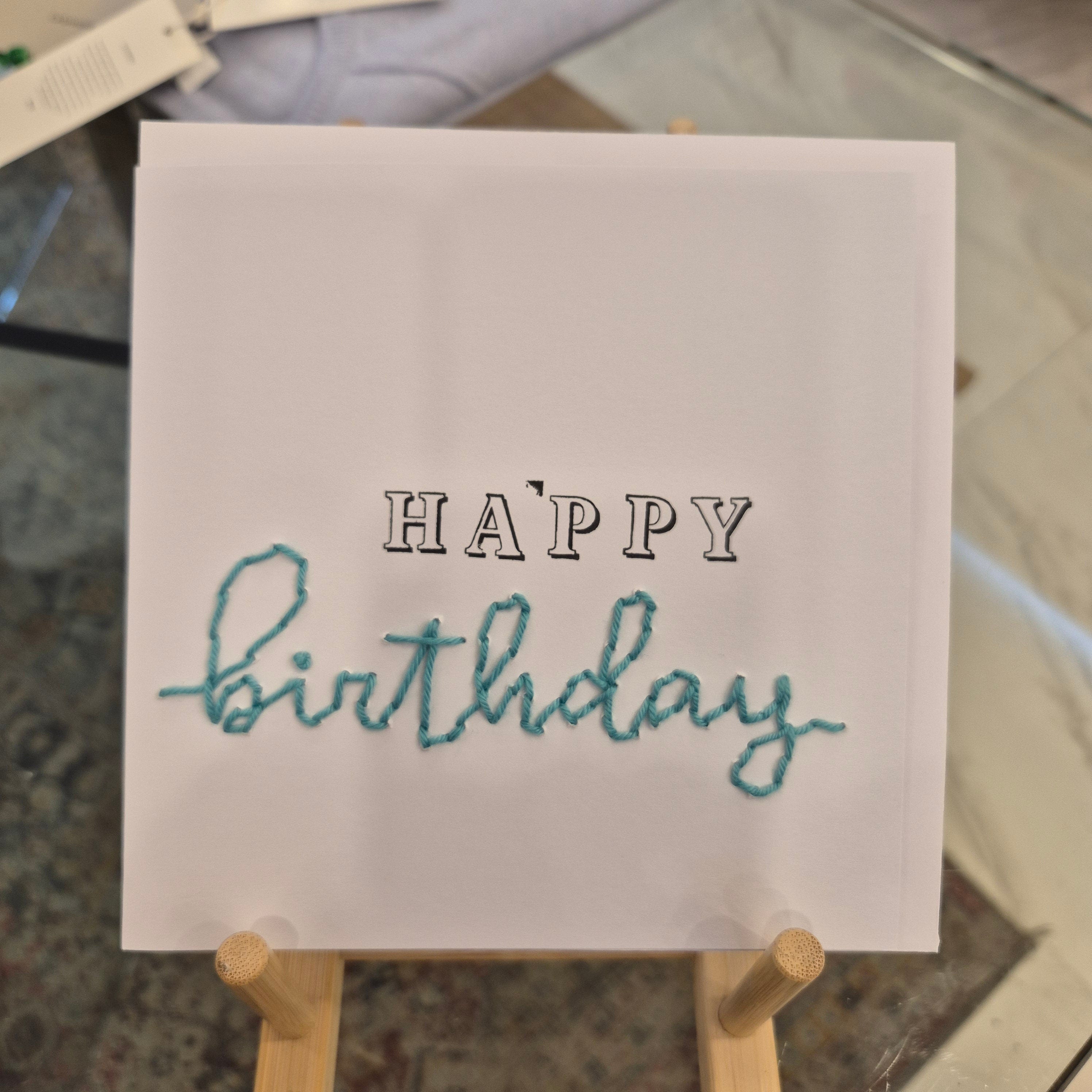 Handwritten Birthday Card